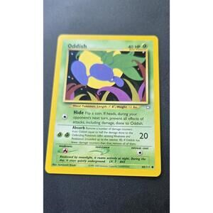 Oddish 68/111 Pokemon Neo Genesis Common Heavily Played WOTC Card (HP)